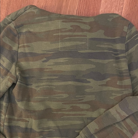 Aviator Nation Green Camouflage Hoodie Top M - Picture 8 of 8
